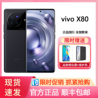 vivo X80 8GB+256GB 至黑 蔡司专业影像 天玑9000旗舰芯片 双电芯80W闪充 全新5G智能拍照全网通手机