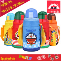 儿童保温杯带吸管防摔两用水壶学饮幼儿园婴儿学生不锈钢防漏水杯
