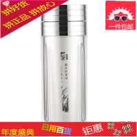 纯银内胆保健水杯保温杯S999雪花银男士女茶杯双层高档银杯子定制