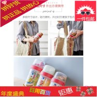 旗舰店塑料双层保鲜盒水果酸奶密封罐圆形食品盒分隔套装