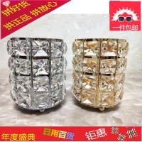 高档欧式金色水晶化妆刷收纳笔筒化妆刷桶眉笔筒梳子桌面收纳盒