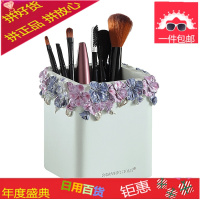 创意时尚可爱商务礼品摆件树脂笔筒多功能蝴蝶花桶笔架