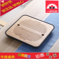 黑陶家用盖碗茶杯套装 陶瓷茶壶功夫茶具 简约干泡茶盘