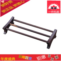 实木黑檀茶杯架功夫茶具配件茶道茶盘收纳架晾杯架茶杯垫杯托木质