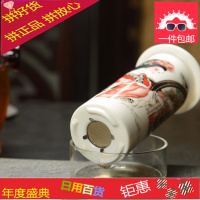 玻璃茶具 红茶杯 耐热泡茶器 双耳杯过滤茶壶 青花陶瓷家用