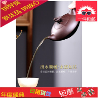 宜兴紫砂壶纯全手工茶壶家用茶具 名家季君和正宗老紫泥吉象套装