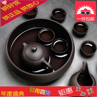 大号紫砂茶洗功夫茶具配件茶杯洗水洗茶碗水盂小号笔洗紫泥烟灰缸