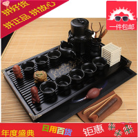 懒人石磨茶具套装家用全半自动紫砂陶瓷功夫茶杯茶壶茶盘创意泡茶