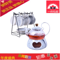 欧式咖啡杯套装 ins花果茶具套泡煮水果茶下午茶茶壶蜡烛加热送架