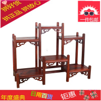 红酸枝茶架 紫砂壶架子 茶具收纳架 小博古架 茶杯茶壶茶宠展示架