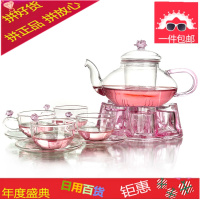 耐热玻璃茶具套装花茶壶过滤泡茶壶红茶花功夫茶杯整套下午茶具