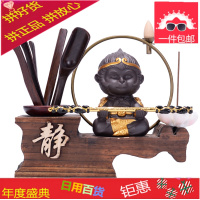 倒流香茶道六君子套装零配架黑檀木功夫茶具组合配件紫砂茶宠摆件
