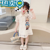 绿彩虹光女童网红连衣裙2023夏季新款裙子儿童装女宝宝洋气薄款夏装公主裙