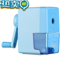 绿彩虹光卷笔刀自动削笔刀儿童小学生电动转笔刀男孩全自动进铅铅笔刀削笔器女孩刨笔机旋绞笔刀充电剥笔销笔修笔旋笔 手摇款(蓝