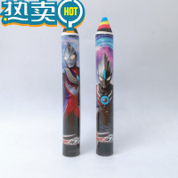 绿彩虹光奥特英雄铅笔式橡皮擦男孩创意卡通迪迦银河泽塔笔型大号象皮擦少屑干净小学生专用超大块像皮幼儿园儿童奖品 奥特曼铅笔