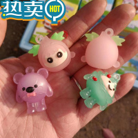 绿彩虹光新款蛋仔派对橡皮擦夜光变色挂件小学生卡通文具幼儿园 蛋仔夜光变色随机8盒