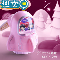 绿彩虹光卷笔刀手摇削笔器转笔刀小学生专用小型手动削笔刀男孩幼儿园儿童卡通宇航员造型削铅笔刀削器自动进铅机文具 [粉色宇宙