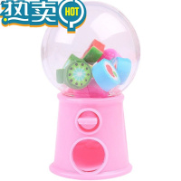 绿彩虹光水果扭蛋机橡皮擦趣味创意卡通可爱呆萌高颜值香蕉苹果改正擦无屑小学生儿童学习文具可擦幼儿园礼物礼品奖励 随机2小盒