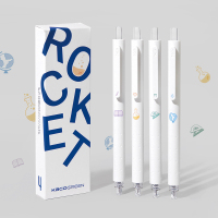 绿彩虹光菁点学科笔按动式中性笔黑色水笔可换替芯0.5MM学生日常刷题笔套装夜樱海洋物语限定ins简约日式文具用品