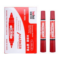 绿彩虹光大小双头油性记号笔批发勾线笔粗头马克笔快递物流黑色大头笔工地