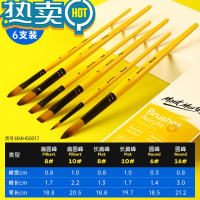 绿彩虹光 丙烯画笔水粉笔油画笔手绘勾线笔套装水彩毛笔颜料笔排笔画画美术生专用扇形笔丙烯笔尼龙笔