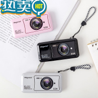 绿彩虹光12个装照相机修正带卡通造型涂改带可爱小学生初中生小清新卡装涂改带小型迷你网红文具用品大容量改错带 相机款修正带