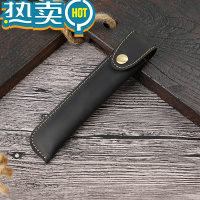 绿彩虹光新款纯色头层手工笔套钢笔保护套签字笔皮套收纳袋复古笔袋潮