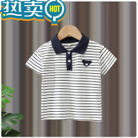绿彩虹光儿童夏装套装帅气宝宝短袖polo衫衣服洋气男童夏季两件套男孩童装