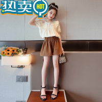 绿彩虹光女童夏季两件套装大儿童女孩夏款女装时髦洋气夏装潮网红衣服8岁9