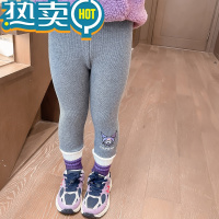 绿彩虹光女童内搭裤子2023新款秋冬款宝宝冬季春秋款儿童冬装加绒加厚春装