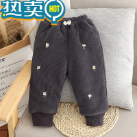 绿彩虹光女童棉裤冬季加厚一岁女宝宝冬装婴儿秋冬小童保暖卫裤外穿洋派潮