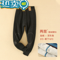 绿彩虹光儿童棉裤内穿冬季男童加绒加厚裤子小学生女童打底校服器保暖裤