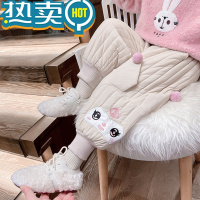 绿彩虹光女童冬季羽绒棉裤一条过冬儿童库洛米童装秋冬款宝宝加绒加厚裤子