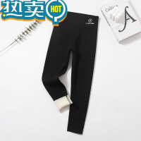 绿彩虹光秋冬天女童加绒加厚鲨鱼裤儿童外穿高腰紧身保暖棉裤内搭裤中大童