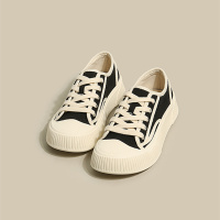 Ideamini厚底饼干鞋子女2022春夏季新款小众设计小白鞋休闲运动帆布鞋板鞋