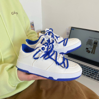 Ideamini丸子北克莱因蓝德训鞋子女ins学生春季休闲板鞋男拼色百搭小白鞋