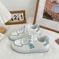 Ideamini小熊小白鞋女运动韩版2022新款港风百搭学生休闲板鞋女时尚潮鞋子休闲鞋