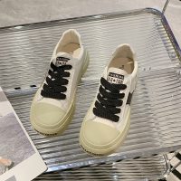 Ideamini厚底休闲系带小白鞋女潮2022年新款韩版松糕运动鞋女复古百搭板鞋休闲鞋