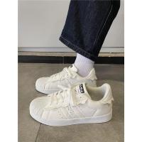 Ideamini2022年夏季花边设计感奶油运动鞋男女百搭小白鞋chic板鞋情侣原宿