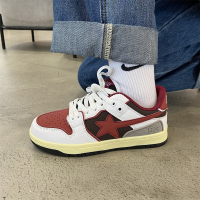 Ideamini2022新款复古爆裂纹休闲滑板鞋女夏季vibe街头流星运动德训鞋百搭休闲鞋