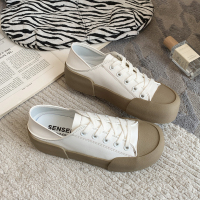 Ideamini鞋子潮鞋女ins百搭街拍小白鞋2022年新款春秋软底舒适低帮帆布鞋