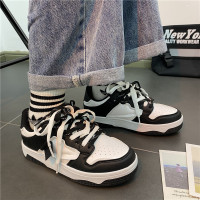 Ideaminiulzzang鞋子女潮2022新款黑白熊猫运动鞋bf港风低帮休闲滑板鞋男