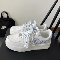 Ideamini沙发与猫 男鞋低帮厚底运动流苏小白鞋ins潮小众克莱因蓝休闲板鞋