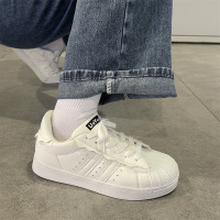 Ideamini鞋子女韩版日系花边小白鞋ins潮2022夏季新款百搭板鞋情侣休闲鞋