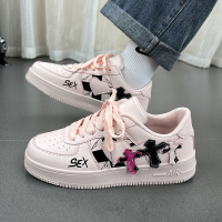 Ideamini小众复古爱心板鞋女2022新款学生少女粉色休闲运动鞋ins潮休闲鞋