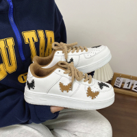 Ideamini丸子北美式复古板鞋女蝴蝶小白鞋小众厚底麻绳设计学生休闲鞋子男