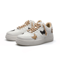 Ideamini沙发与猫 鞋子男ins潮运动鞋厚底板鞋小众原创复古情侣做旧小白鞋