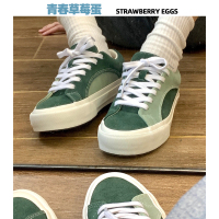 Ideamini青春草莓蛋复古低帮青年男女街头板鞋拼接学生休闲运动滑板鞋潮流