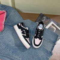 IdeaminiLW]怦然心动~系带增高厚底皮休闲运动板鞋女学生小白鞋休闲鞋