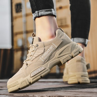 Ideamini工作劳保男鞋夏季透气工地上班工装马丁鞋户外防滑耐磨男士登山鞋休闲鞋